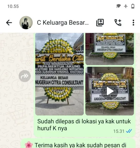 Pengiriman Papan Bunga Duka Sruwohdukuh Butuh